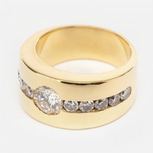 Fine Jewels of Harrogate Modern 0.75 Carat Diamond Dress Ring Circa 1980's