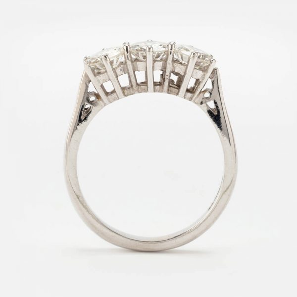 Fine Jewels of Harrogate Contemporary 1.25 Carat Diamond Three Stone Trilogy Engagement Ring