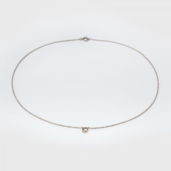 Fine Jewels of Harrogate Contemporary 0.25 Carat Diamond Solitaire Pendant