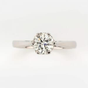Fine Jewels of Harrogate Contemporary 0.70 Carat Diamond Solitaire Engagement Ring