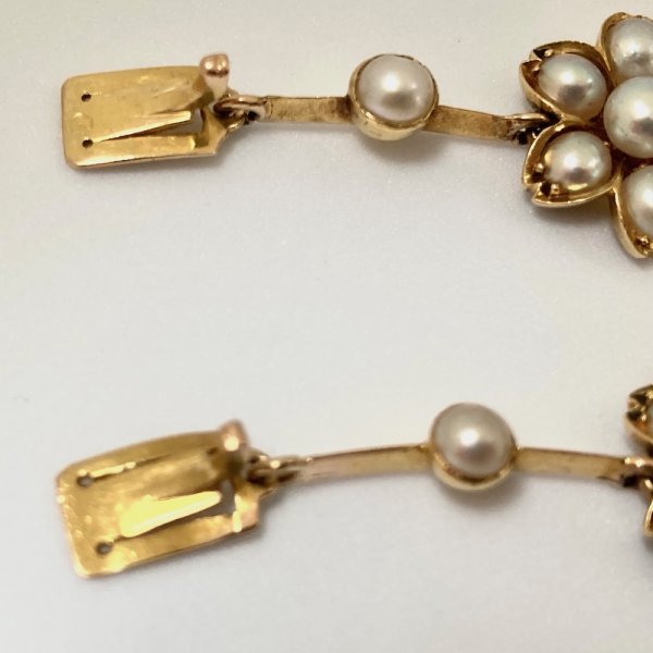 Fine Jewels of Harrogate Antique Victorian Gold and Pearl Collar Necklace / Bracelets Circa 1870's