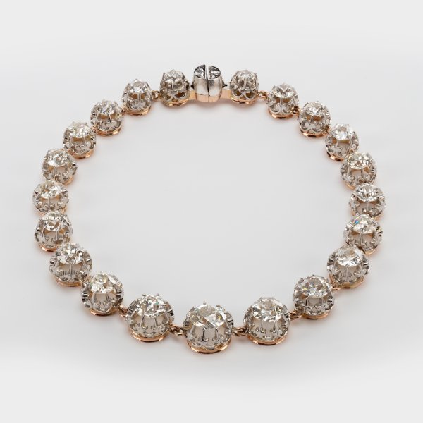 Fine Jewels of Harrogate Antique Belle Epoque 10.50 Carat Diamond Bracelet Circa 1890's