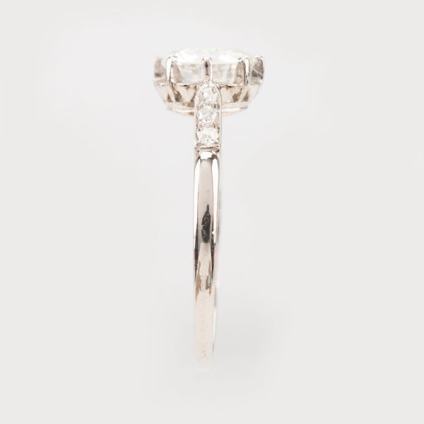 Fine Jewels of Harrogate Art Deco 1.16 Carat Round Brilliant Cut Diamond Solitaire Engagement Ring Circa 1930's